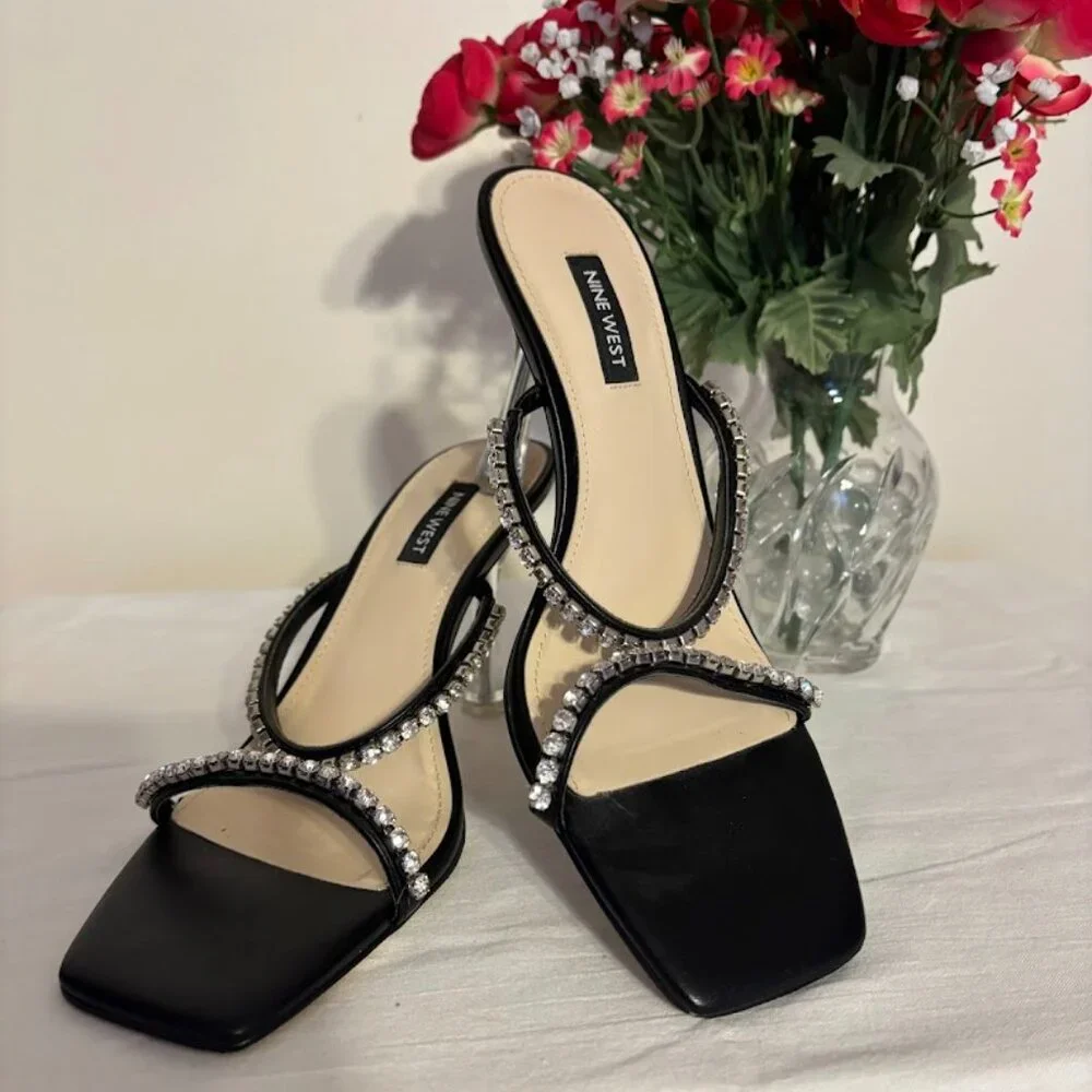 Nine West Black Shoes - size 8 - Picture 7 of 12